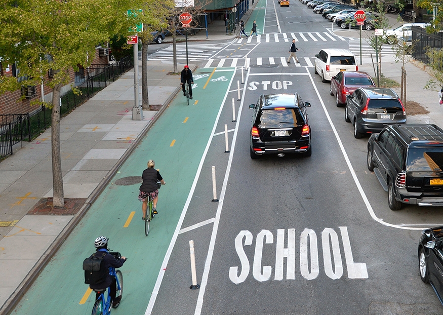 Frons Won voldoende Two-Way Bike Lane | NYC Street Design Manual