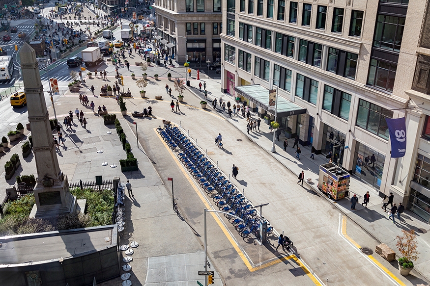 Pedestrian Safety Island  NYC Street Design Manual