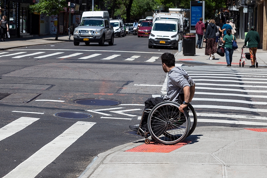 Pedestrian Safety Island  NYC Street Design Manual