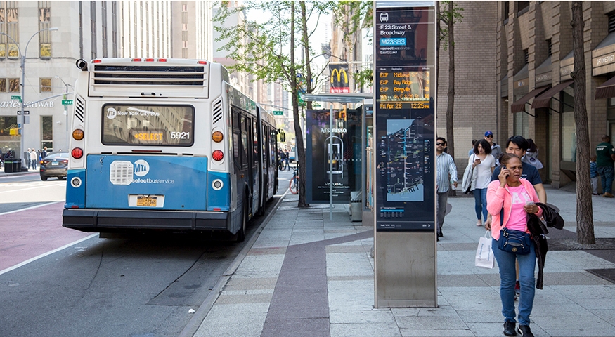 A Select Bus Service stop