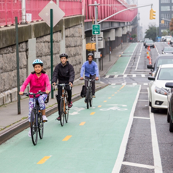 Two way bike lane