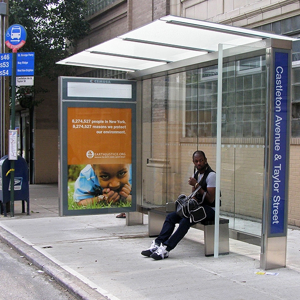 Bus stop shelter