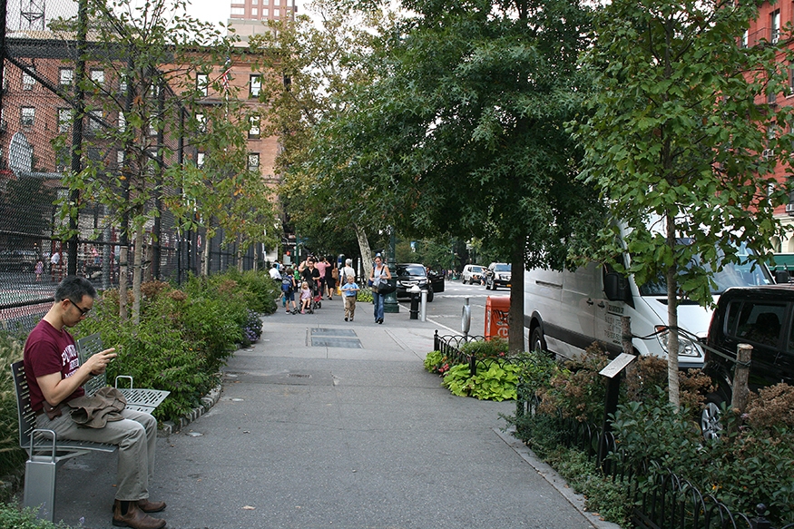Full sidewalk