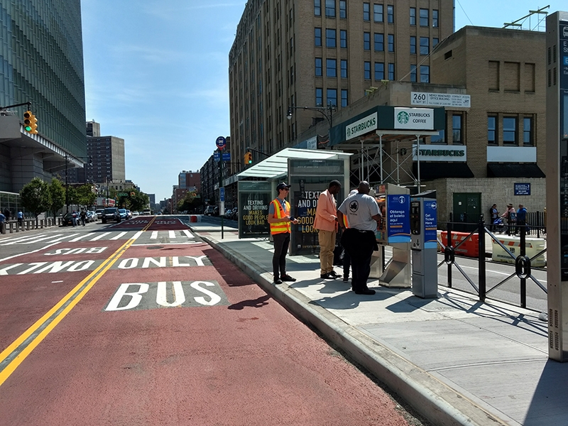 Bus Boarding Island